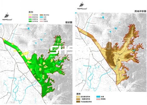 柳河山谷土地利用現(xiàn)狀和用地評(píng)價(jià)圖